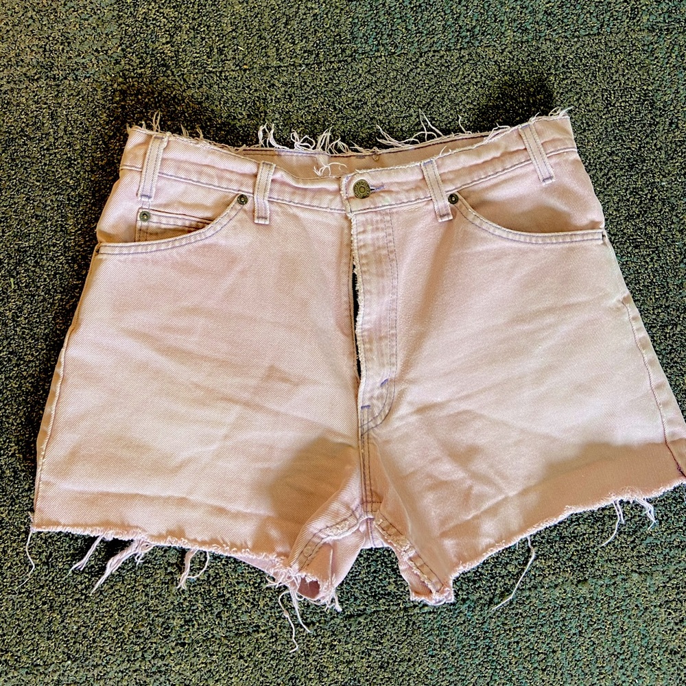 Levi’s vintage orange tag pink denim shorts!